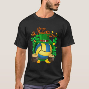 Volleyball Le.Pre.Cha.Un Hat Lucky Shamrock St Pat T-Shirt