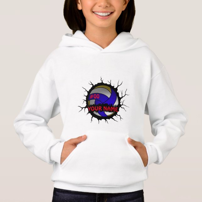 Volleyball Logo, Volleyball Custom Name (Front)