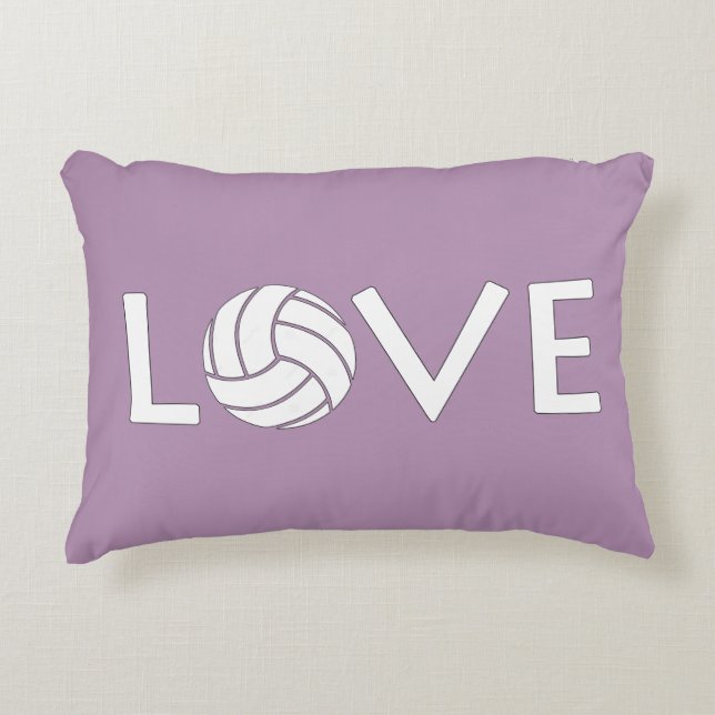 Volleyball Love Decorative Cushion (Front)