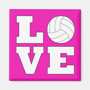 Volleyball LOVE Fridge Magnet