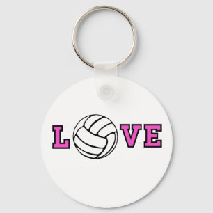 Volleyball Love Key Ring