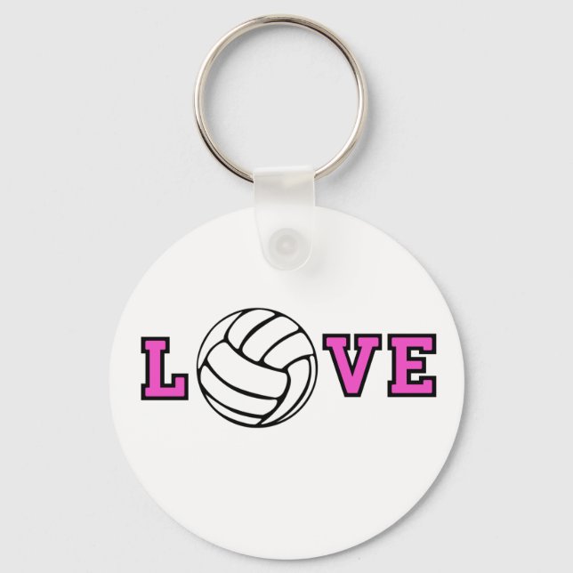 Volleyball Love Key Ring (Front)