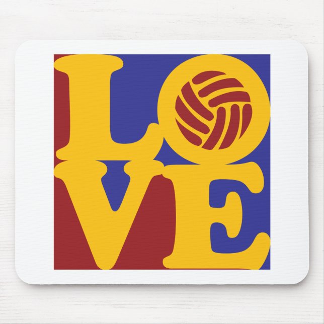 Volleyball Love Mouse Mat (Front)
