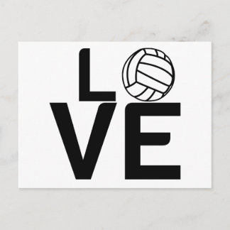 VOLLEYBALL LOVE POSTCARD