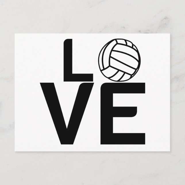 VOLLEYBALL LOVE POSTCARD (Front)