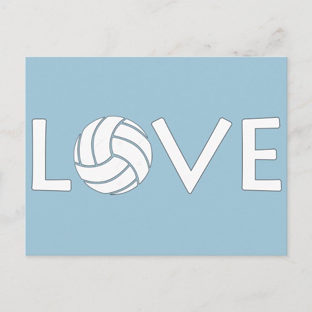 Volleyball Love Postcard (Front)