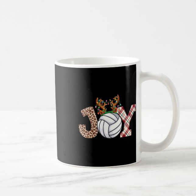 Volleyball Lovers Boys Girls Kids Xmas Christmas V Coffee Mug (Right)