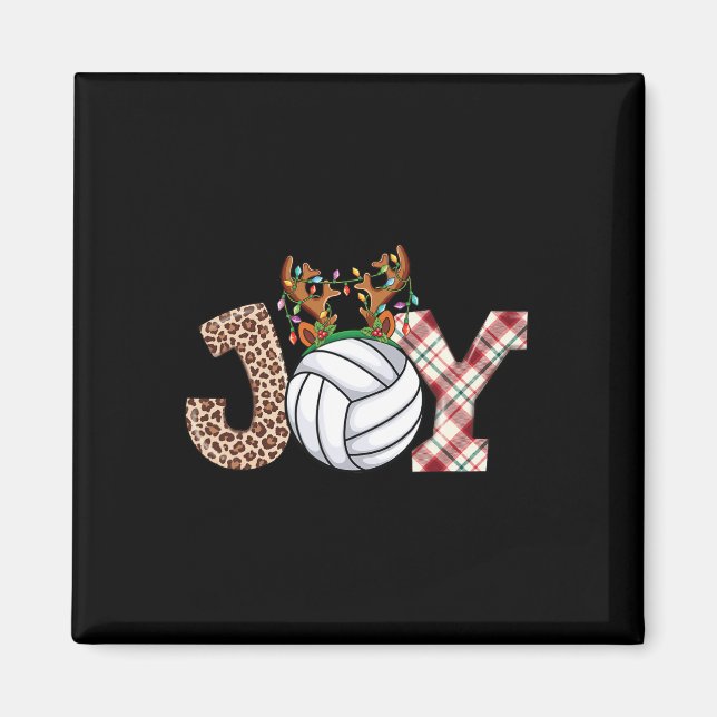 Volleyball Lovers Boys Girls Kids Xmas Christmas V Magnet (Front)