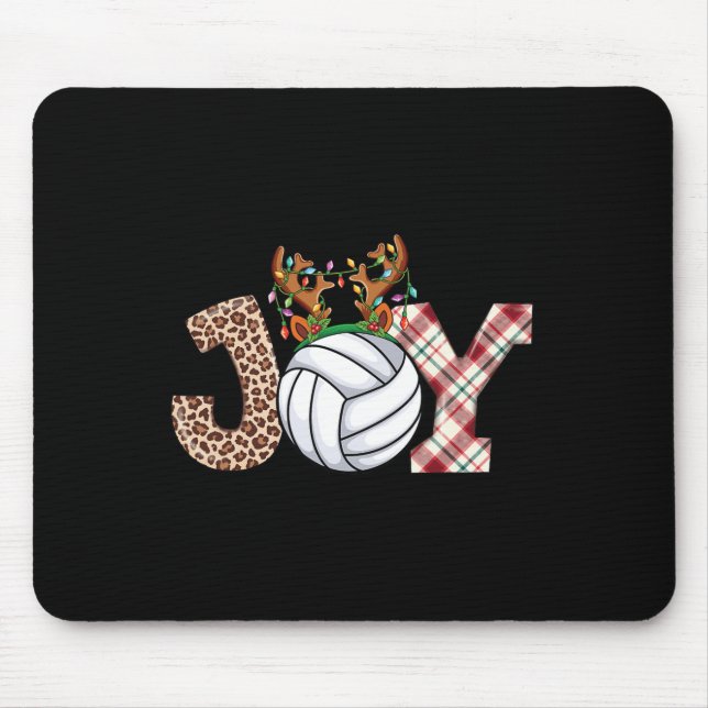 Volleyball Lovers Boys Girls Kids Xmas Christmas V Mouse Mat (Front)