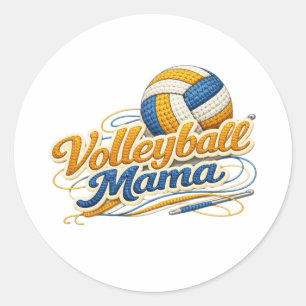 Volleyball Mama Sticker (Retro Script)