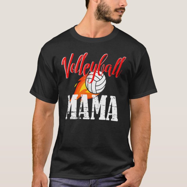 Volleyball Mama Volleyball   T-Shirt (Front)