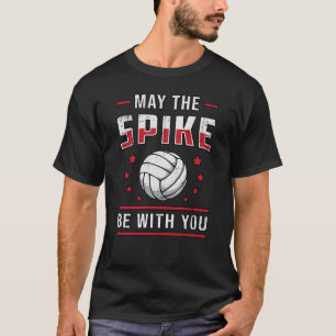 Volleyball May The Spike Be With You Retro Player T-Shirt