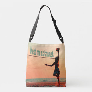 Volleyball Meet me At The Net Crossbody Bag