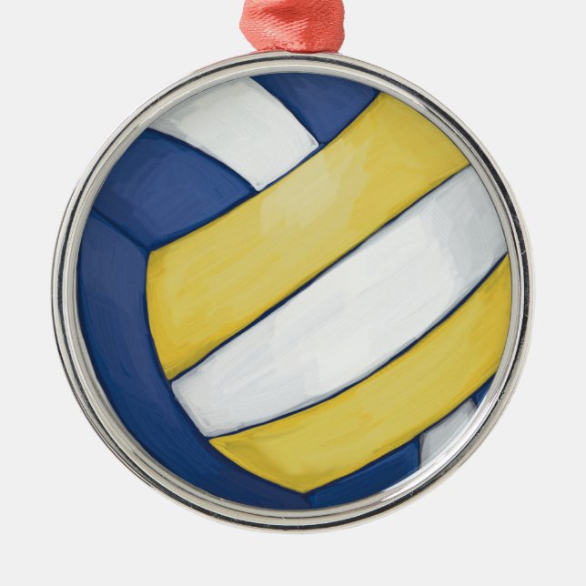Volleyball Metal Tree Decoration (Front)