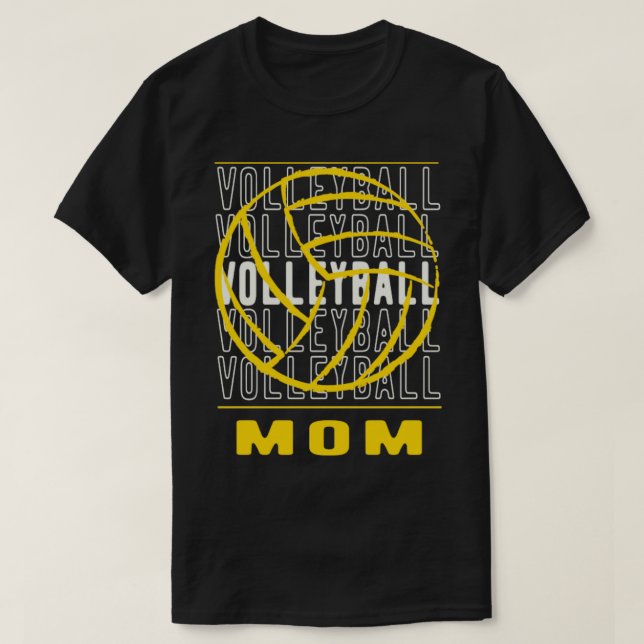 Volleyball Mom18 T-Shirt (Design Front)