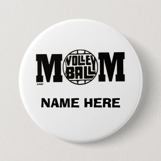 VOLLEYBALL MOM BUTTON (CUSTOM)