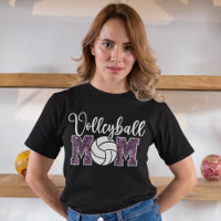 Volleyball Mom Cool Purple Text