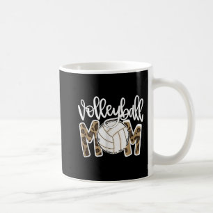 Volleyball Mom Leopard Fun Ball Mom Mother's Day G Coffee Mug