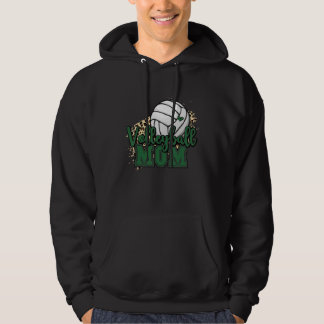 Volleyball Mom Volleyball Green Leopard For Mother Hoodie