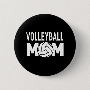 Volleyball Mom Women Funny Sports 6 Cm Round Badge