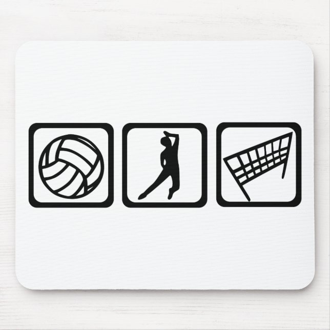 Volleyball Mouse Mat (Front)