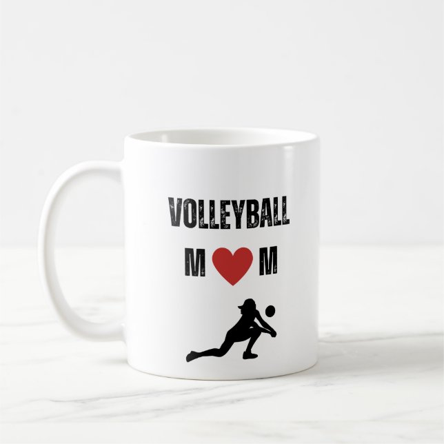 Volleyball Mum Coffee Mug (Left)