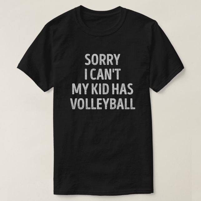 Volleyball Mum Dad Funny Volleyball Parent T-Shirt (Design Front)