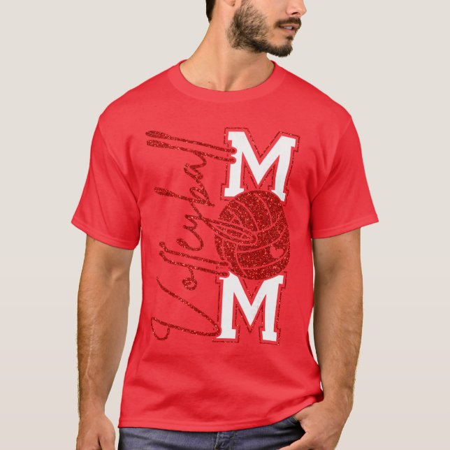 Volleyball Mum Game Day Mama Volleyball Gift retro T-Shirt (Front)