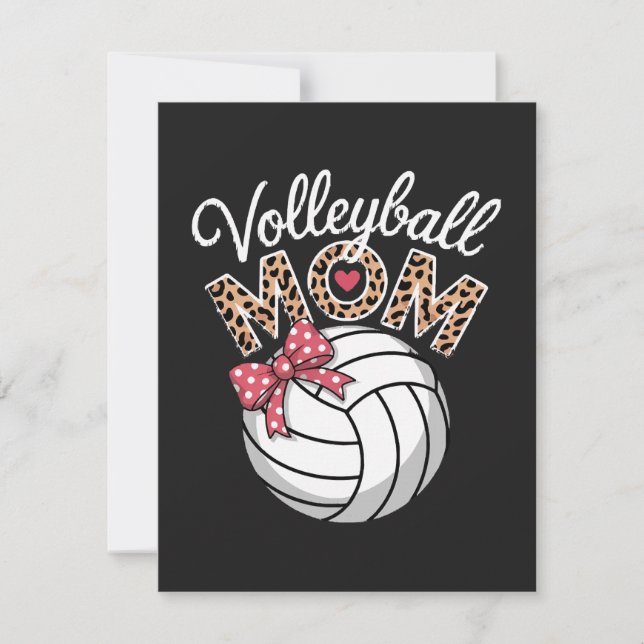 Volleyball Mum Holiday Card (Front)