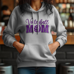 Volleyball Mum in Purple  Hoodie