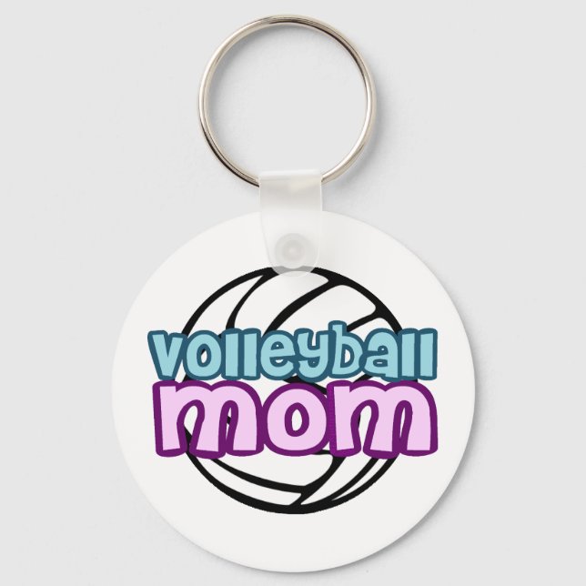 Volleyball Mum Key Ring (Front)