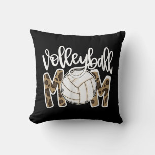 Volleyball Mum Leopard Fun Ball Mum Mother's Day G Cushion