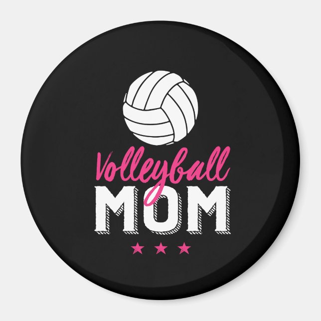 Volleyball Mum Proud Mother of Sports Player Son Magnet (Front)
