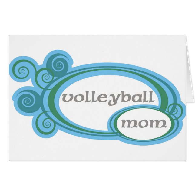 Volleyball Mum Swirl (Front Horizontal)