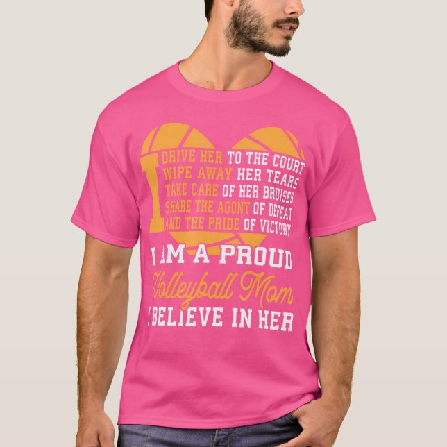 Volleyball Mum T-Shirt (Front)