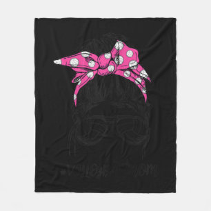 Volleyball Mum Volleyball Lover Mothers Day Messy Fleece Blanket