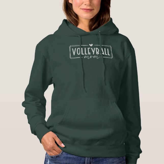 Volleyball Mum Volleyball Mama Funny Mum Mothers Hoodie (Front)