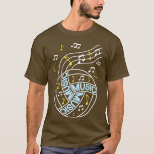 Volleyball music notes gift T-Shirt