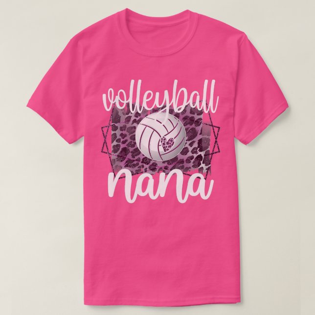 Volleyball Nana Grandma Of Volleyball Player Nana  T-Shirt (Design Front)