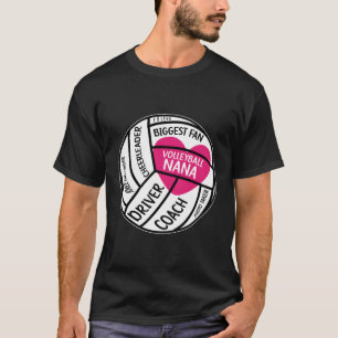 Volleyball Nana Proud Grandma Nana Of A Volleyball T-Shirt