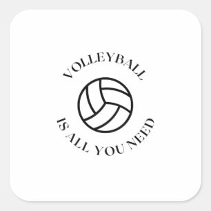 Volleyball need square sticker