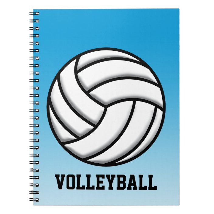 Volleyball Notebook Zazzle.co.uk