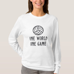 Volleyball One World One Game Volleyball Gift T-Shirt