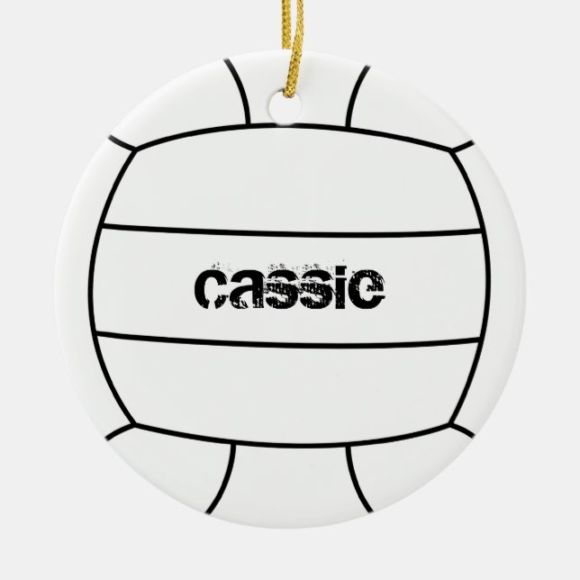 Volleyball Ornament (Front)