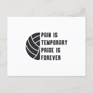 Volleyball Pain Is Temporary Beach Player Gift Postcard