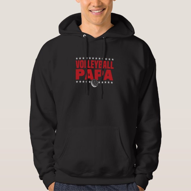 Volleyball Papa Hoodie (Front)