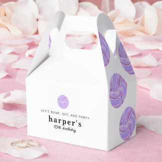 Volleyball Party Favor Boxes