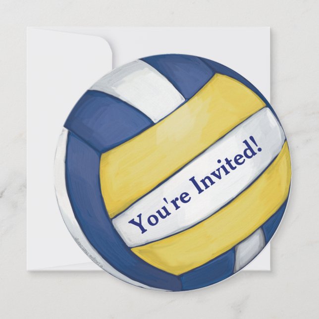 Volleyball Party Invitation (Front)