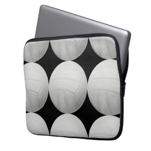 Volleyball Pattern on Black or any colour Laptop Sleeve