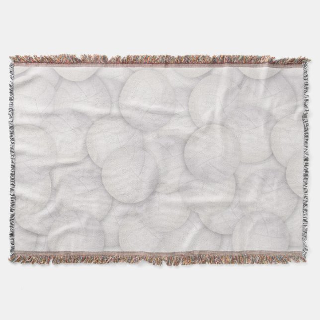 Volleyball Pattern Throw Blanket (Front)